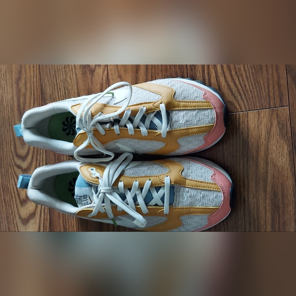 Nike Women's Athletic Shoes - White, Yellow, Pink